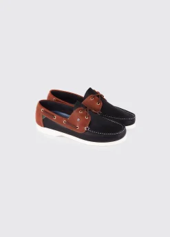 Admirals Ladies Deck Shoe - Navy/Brown