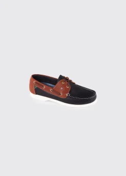 Admirals Ladies Deck Shoe - Navy/Brown