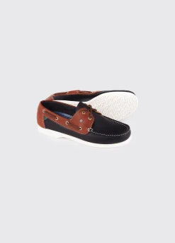 Admirals Men's Deck Shoe - Navy/Brown