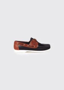 Admirals Men's Deck Shoe - Navy/Brown