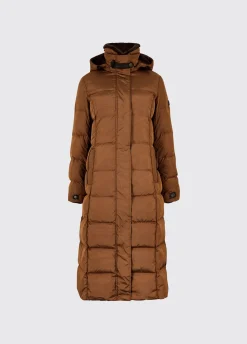 Aldborough Women's full length technical down jacket - Russet