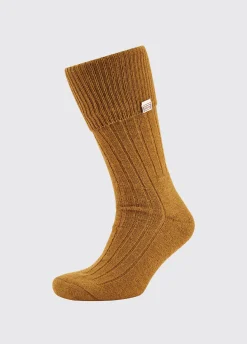 Alpaca Socks - Mustard