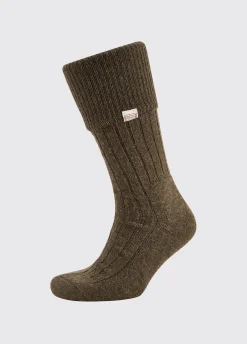 Alpaca Socks - Olive