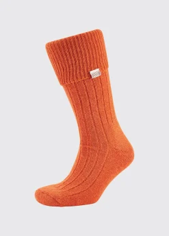 Alpaca Socks - Terracotta