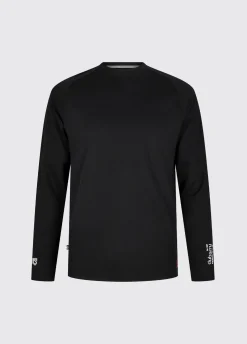 Ancona Mens Long-Sleeved T-Shirt - Black