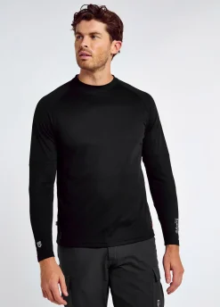 Ancona Mens Long-Sleeved T-Shirt - Black