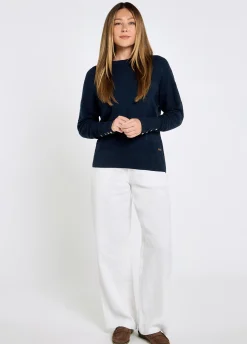 Ashfield Women’s bamboo blend sweater - Navy