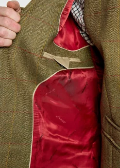 Ashmeadow Men's Three Button Tweed Jacket - Elm