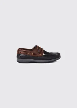 Atlantic Deck Shoe - Navy/Mahogany