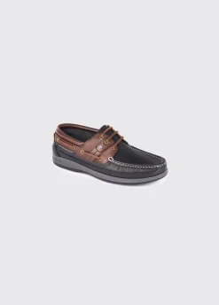 Atlantic Deck Shoe - Navy/Mahogany