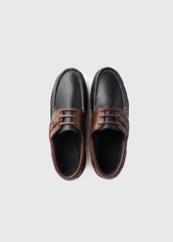 Atlantic Deck Shoe - Navy/Mahogany