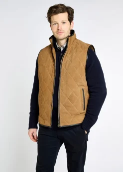 Bellamont Men's Goat suede gilet - Tan