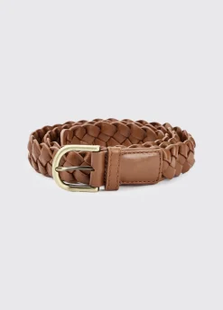 Belmore Women's Leather Belt - Caramel