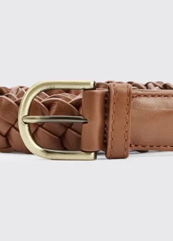 Belmore Women's Leather Belt - Caramel