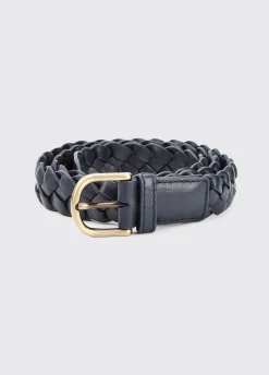 Belmore Women's Leather Belt - Navy