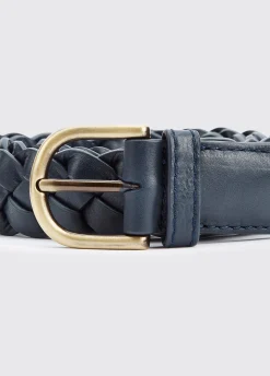 Belmore Women's Leather Belt - Navy