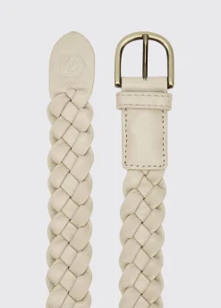 Belmore Women's Leather Belt - Oyster
