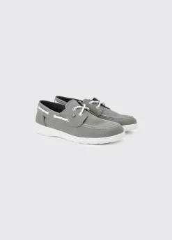 Biarritz Canvas Deck Shoe - Khaki