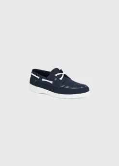 Biarritz Canvas Deck Shoe - Navy
