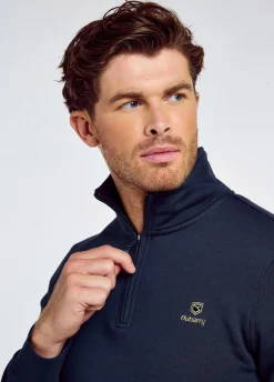 Boyce Men’s Zip Neck Sweater - Navy