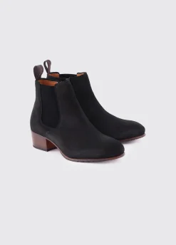 Bray Chelsea Boot - Black Suede
