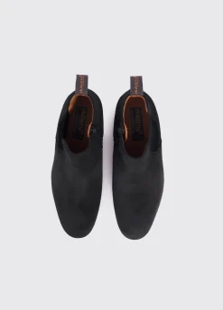Bray Chelsea Boot - Black Suede