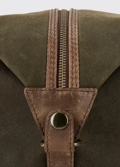Brittas Wax Holdall - Olive