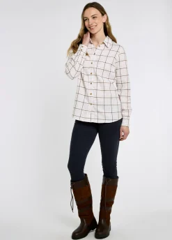 Brooklime Women’s check shirt - Dusky Rose