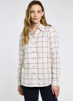 Brooklime Women’s check shirt - Dusky Rose