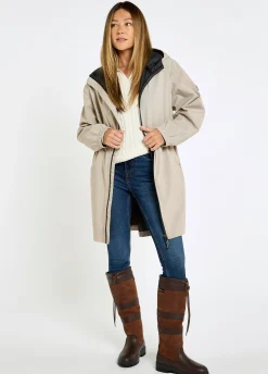 Brookside Women’s Hooded Rain Mac - Bone