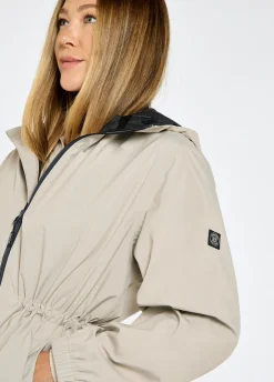 Brookside Women’s Hooded Rain Mac - Bone