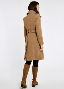 Brookvale Fitted tweed coat - Camel Twill