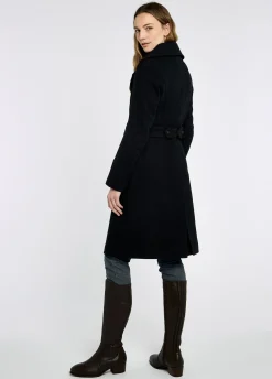 Brookvale Fitted tweed coat - French Navy
