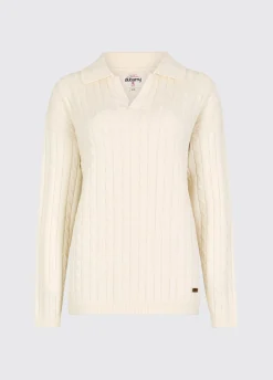 Brownville Women's Cable Knit Jumper - Oyster