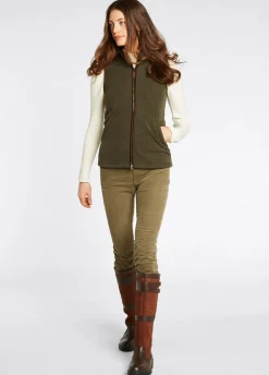 Carbury Women's Fleece Gilet - Olive
