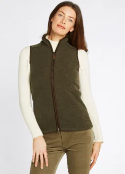 Carbury Women's Fleece Gilet - Olive