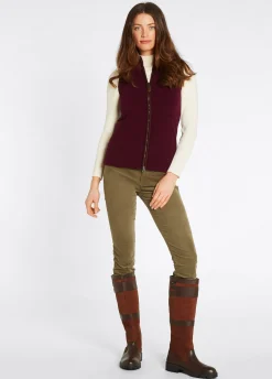 Carbury Women's Fleece Gilet - Ox Blood