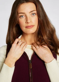 Carbury Women's Fleece Gilet - Ox Blood