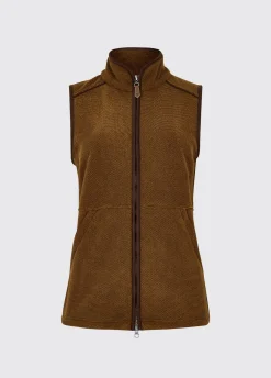 Carbury Women's Fleece Gilet - Walnut