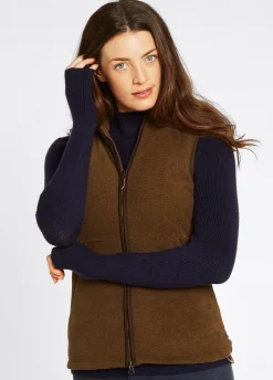 Carbury Women's Fleece Gilet - Walnut