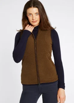Carbury Women's Fleece Gilet - Walnut