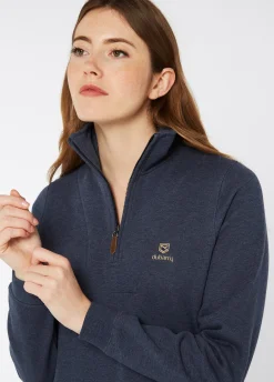 Castlemartyr Women's Quarter Zip Sweatshirt - Denim