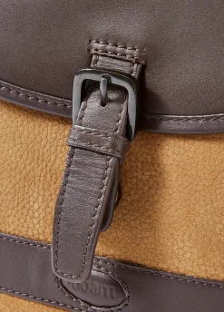 Clara Ladies Leather Saddle bag - Brown