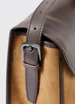 Clara Ladies Leather Saddle bag - Brown