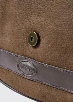 Clara Ladies Leather Saddle bag - Walnut