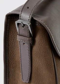 Clara Ladies Leather Saddle bag - Walnut