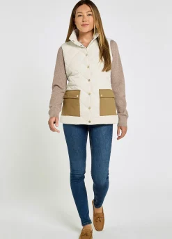 Clashmore Women's Quilted Gilet - Bone