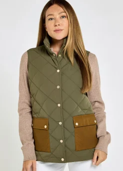 Clashmore Women's Quilted Gilet - Kelp