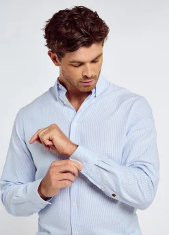 Clontarf Men’s Oxford Shirt - Blue Multi
