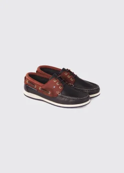 Commodore XLT Deck Shoe - Navy/Brown